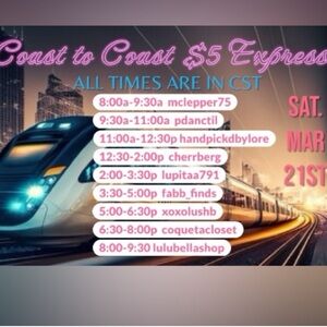 Coast 2 Coast $5 express train show 03/21/26